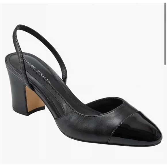 Marc Fisher Women’s Laynie Black Slingback Pumps - Picture 4 of 4